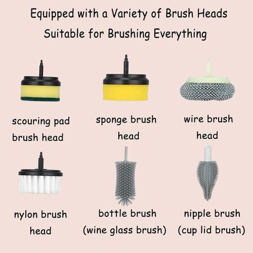 Brosse électrique de nettoyage sans fil